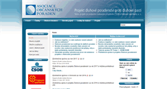 Desktop Screenshot of dluhy.obcanskeporadny.cz